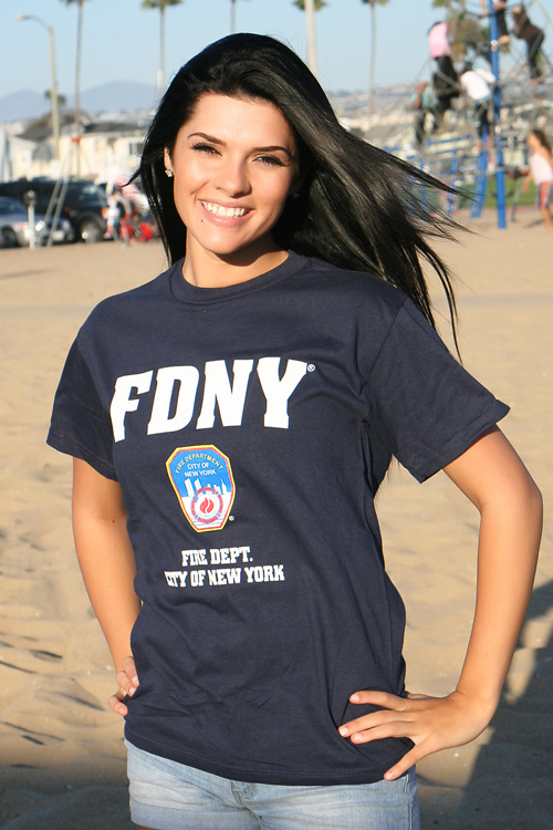 FDNY T-Shirt Long Sleeve Officially Licensed by New York City Fire Department